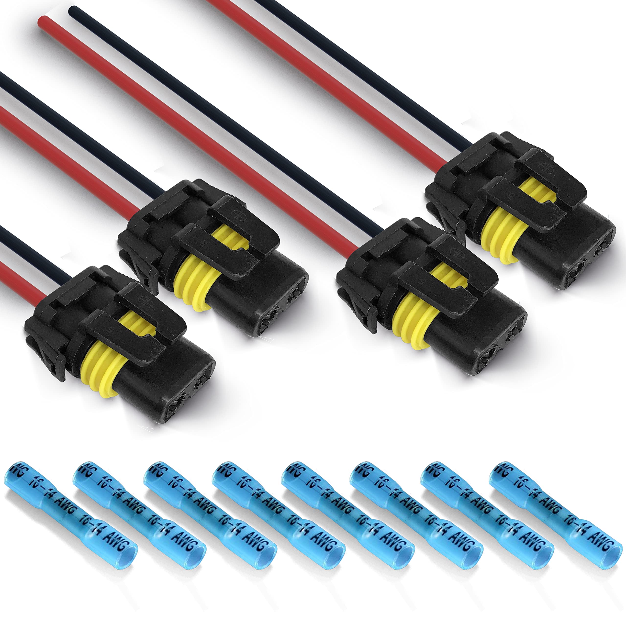 Amazon.com: 9005 9006 Pigtail Sockets Female Wiring Harness